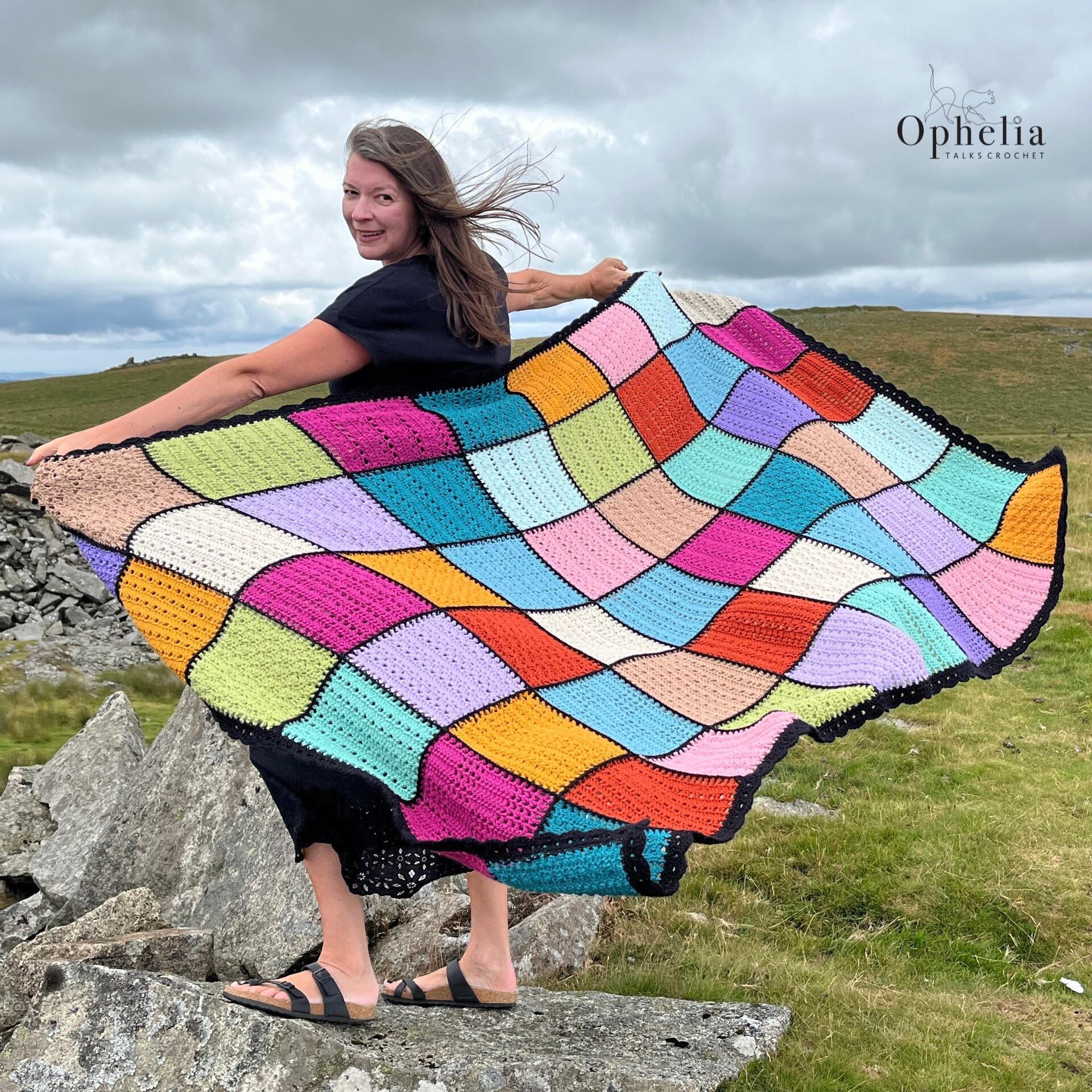 anniversary blanket in the wind that gives a nice drape