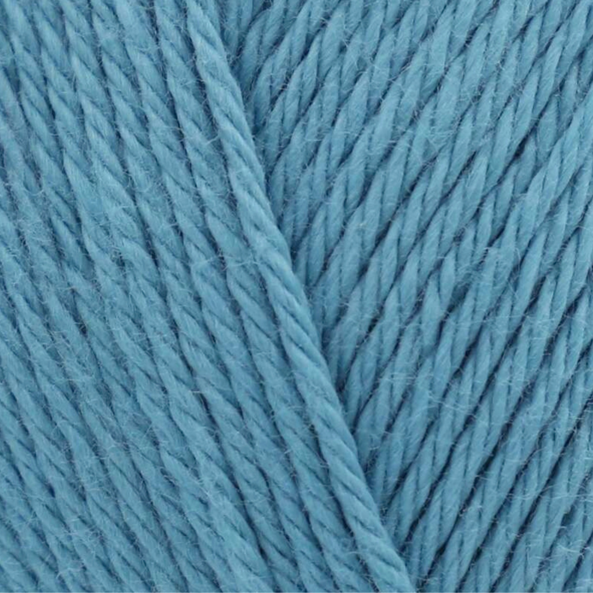 James C. Brett It’s Pure Cotton DK yarn Seafoam IC35, 100% cotton DK yarn texture in a soft blue-green seafoam shade.