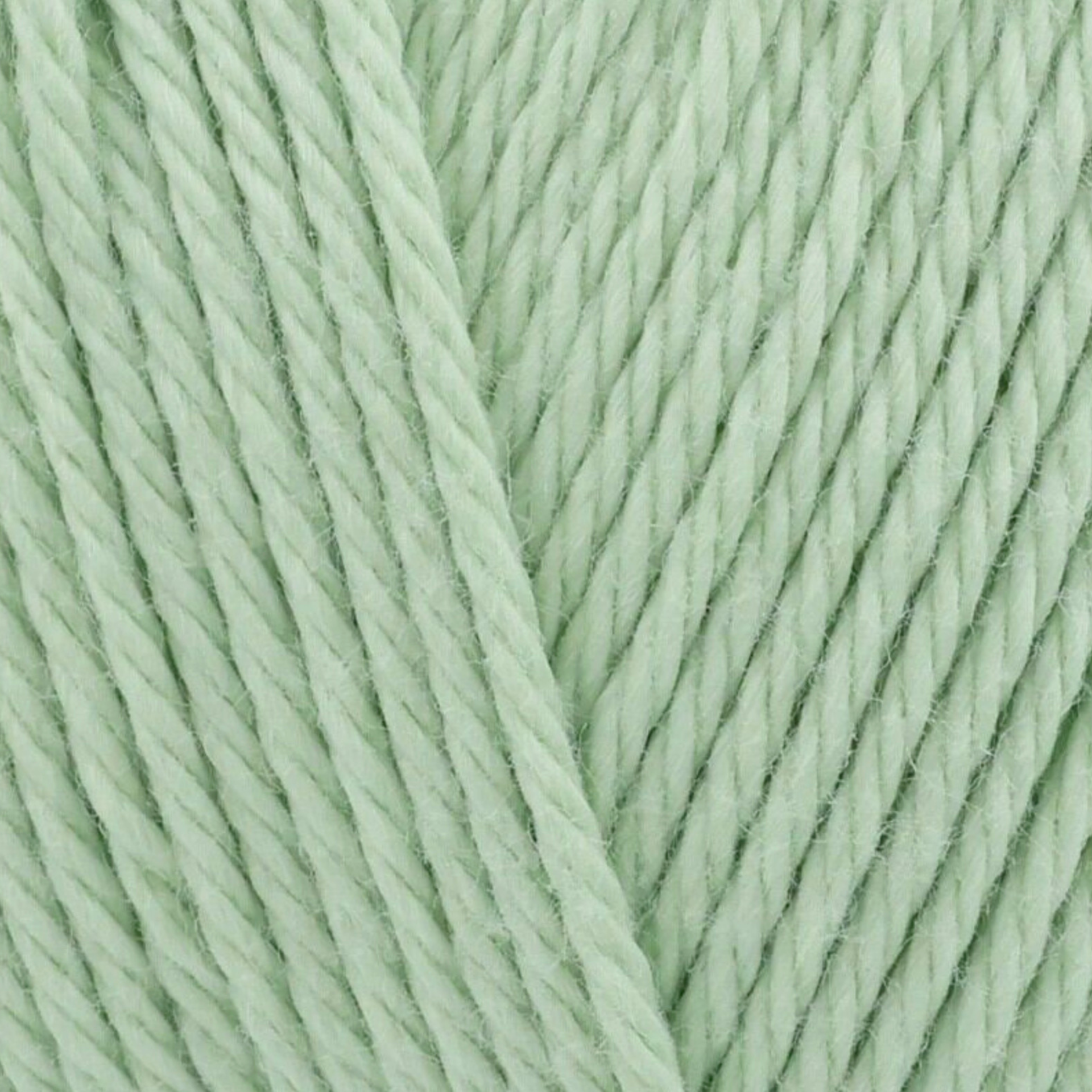 James C. Brett It’s Pure Cotton DK yarn Spring Green IC42, 100% cotton DK yarn texture in a soft pastel green shade.
