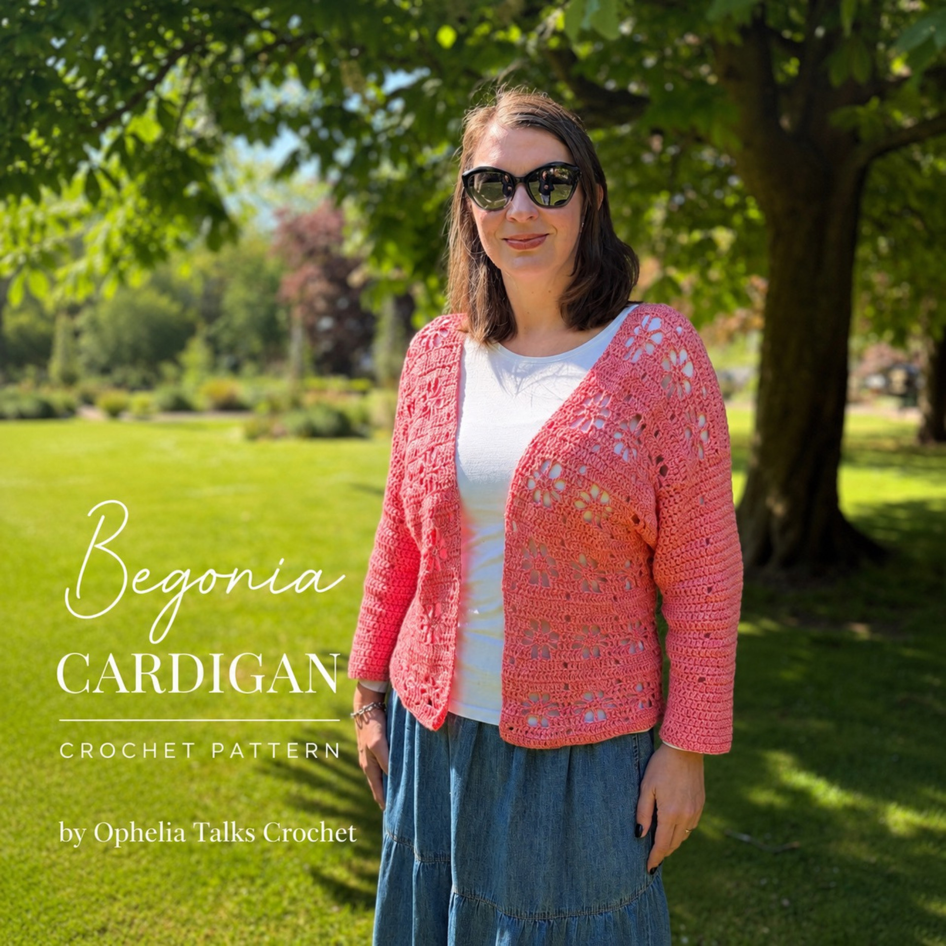 Begonia Cardigan Crochet Pattern | Digital Download PDF
