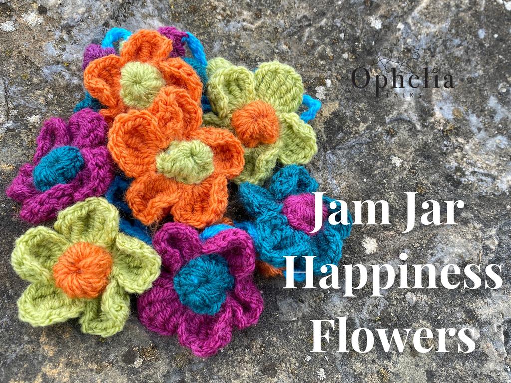 JAM JAR HAPPINESS FLOWERS
