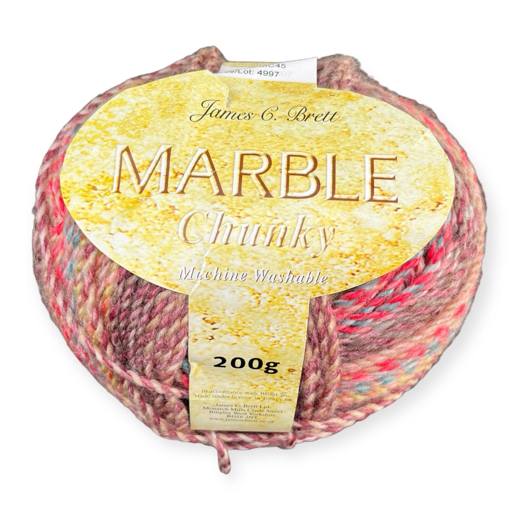 James c. Brett Marble chunky 200g skein
