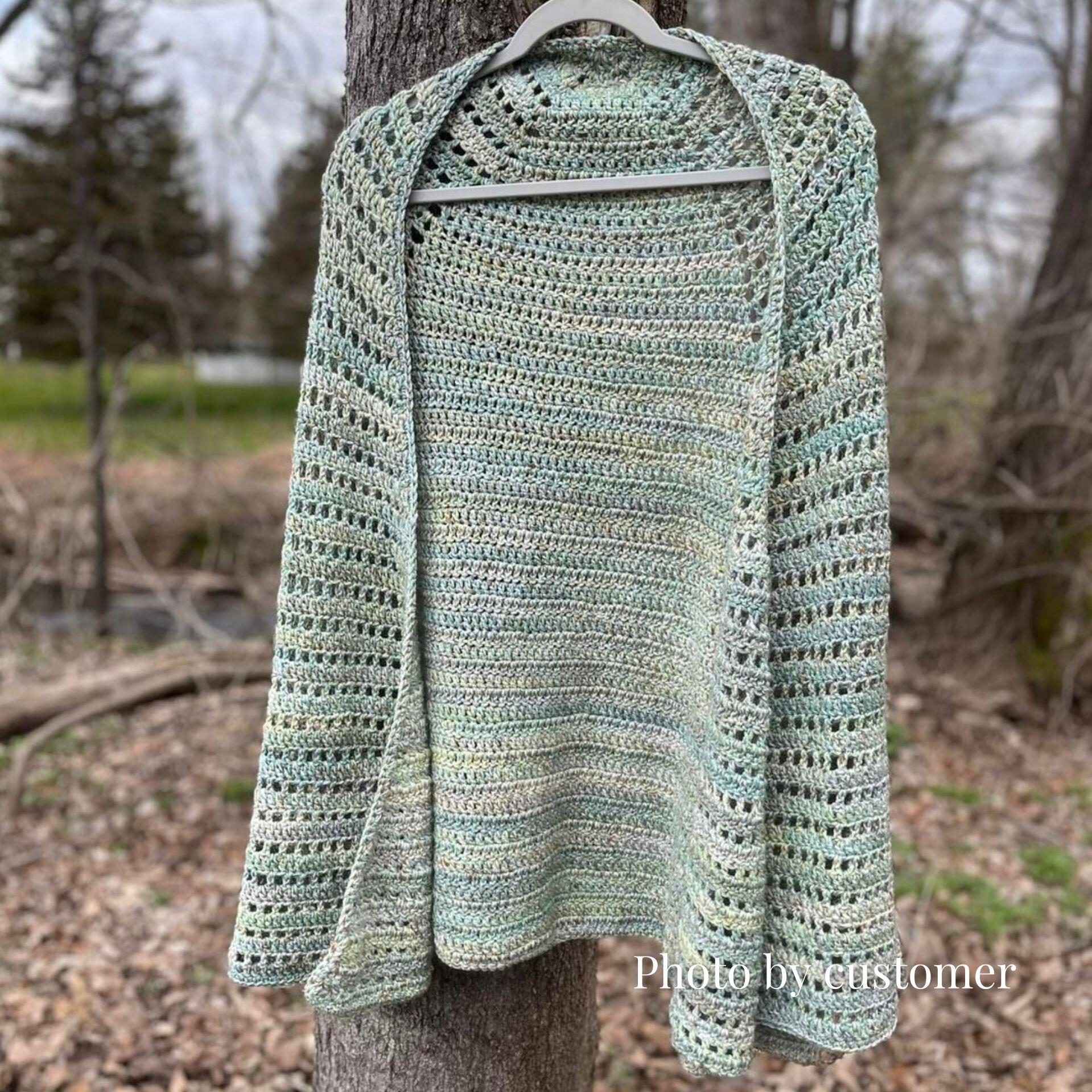 Reading shawl made by customer