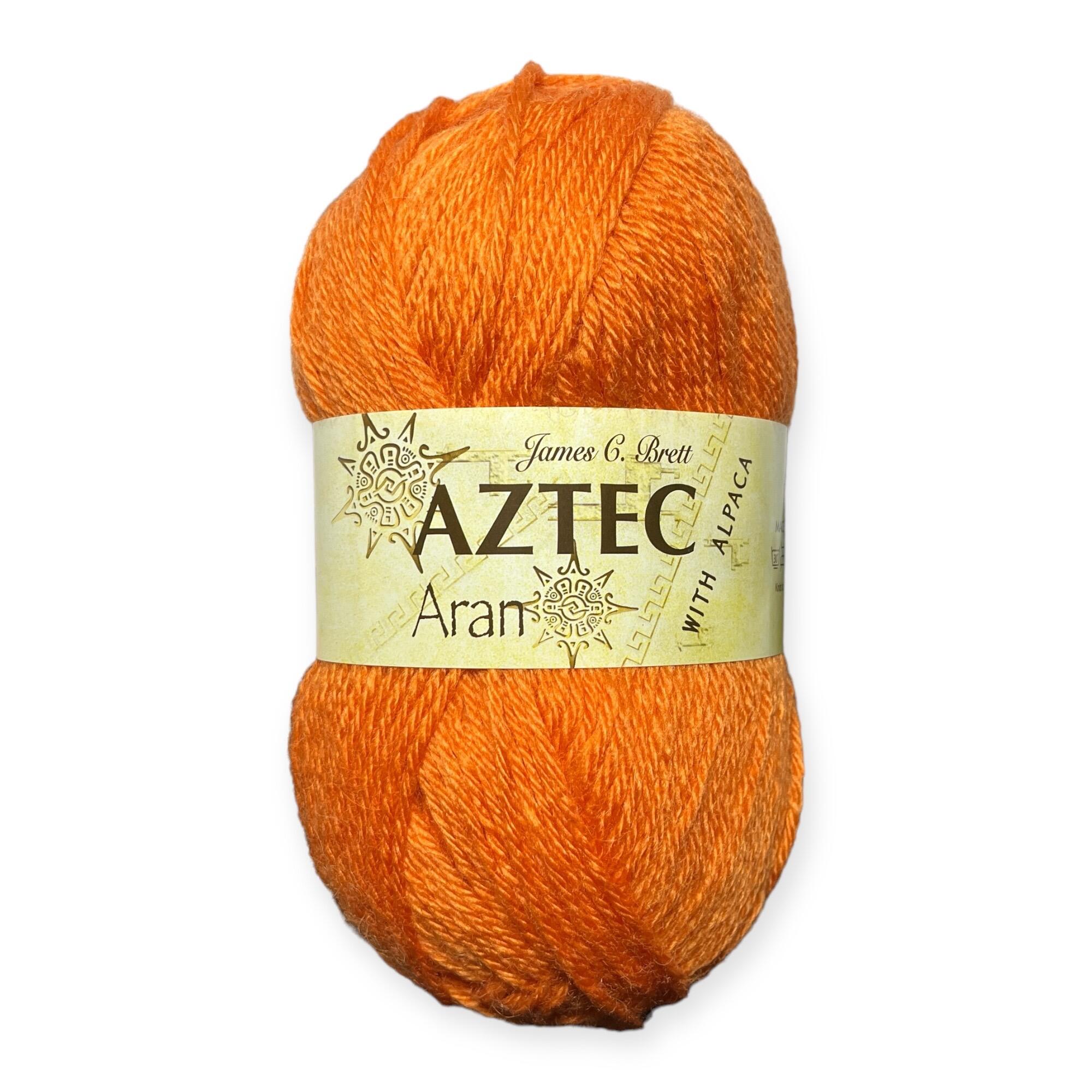 Ball of James C. Brett Aran With alpaca in the colour Pumpkin AL24
