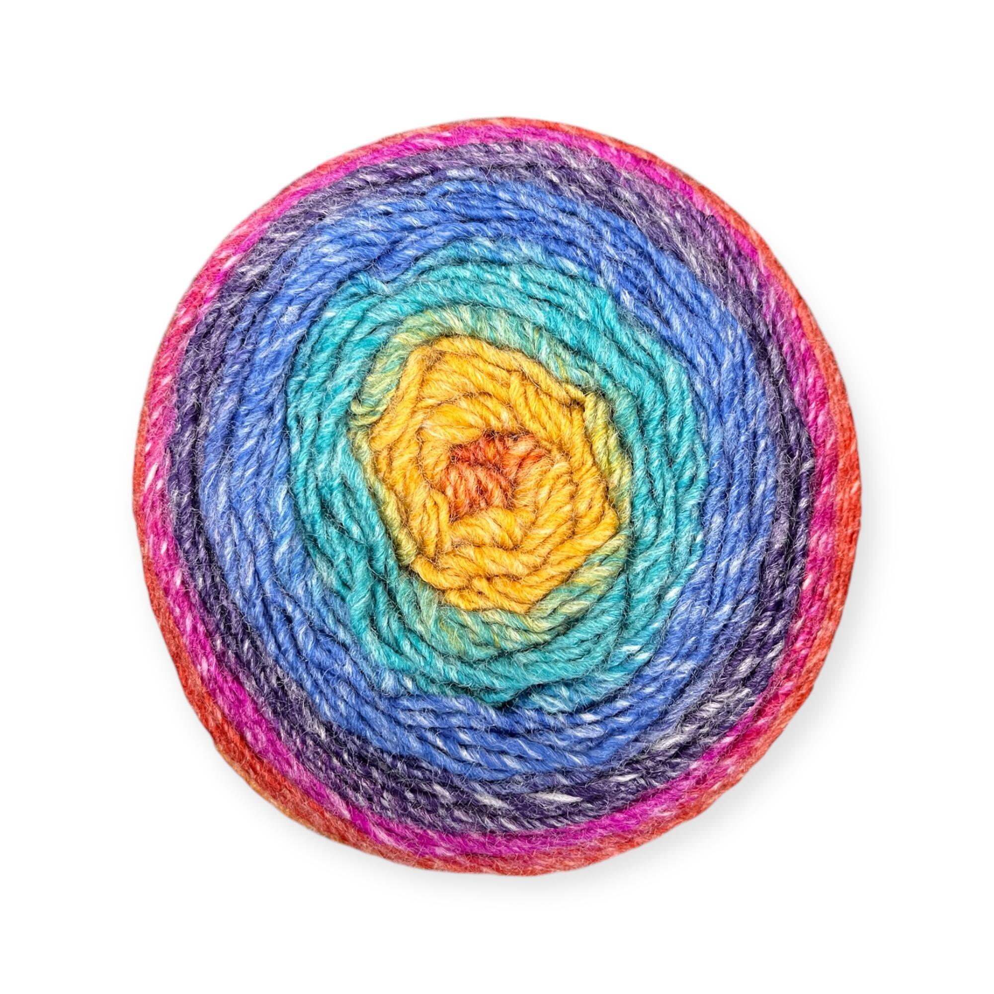 king Cole curiosity yarn cake in the gradient Merlin 2895