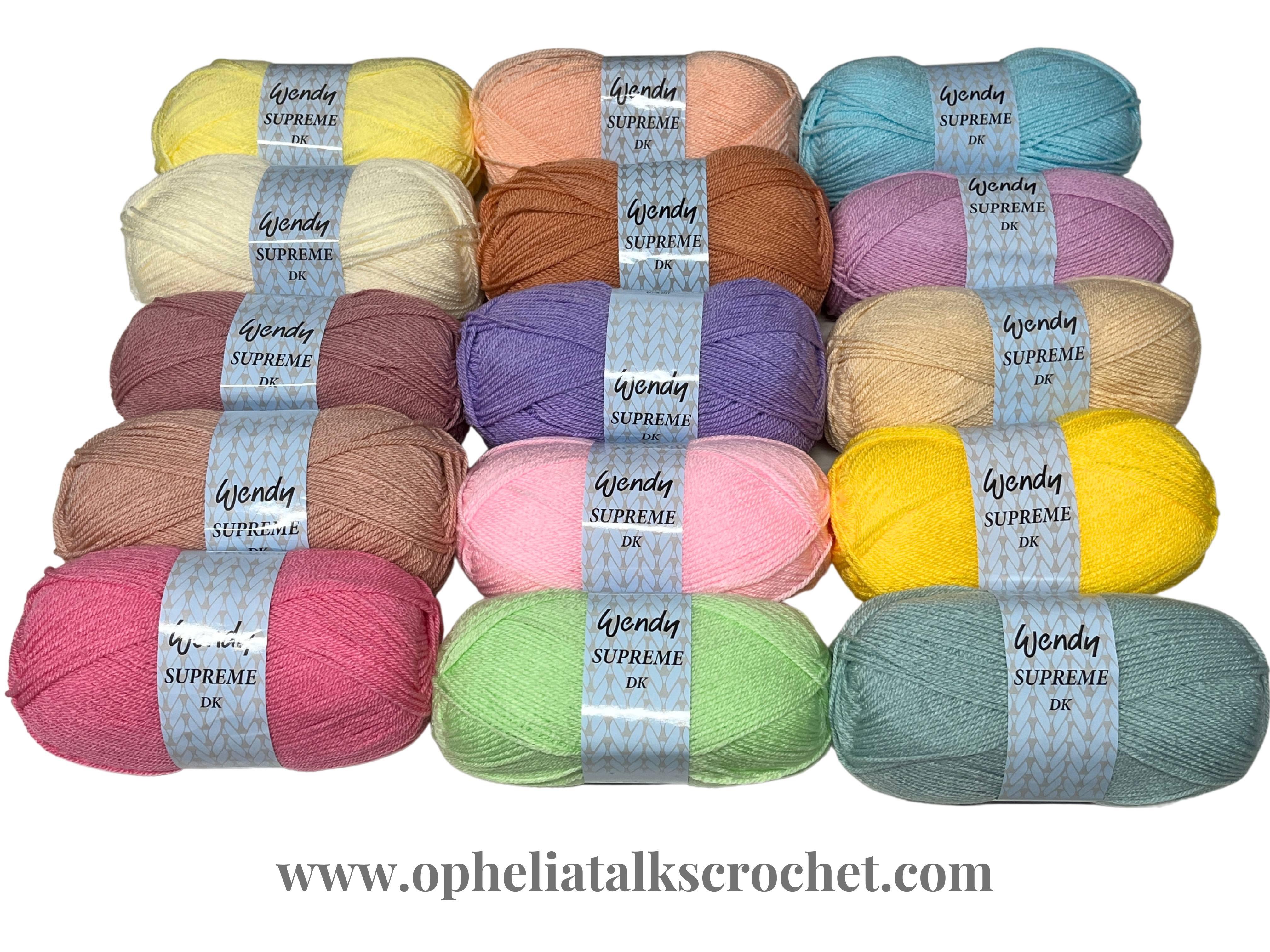 PASTEL COLOUR YARN PACK IN WENDY SUPREME DK