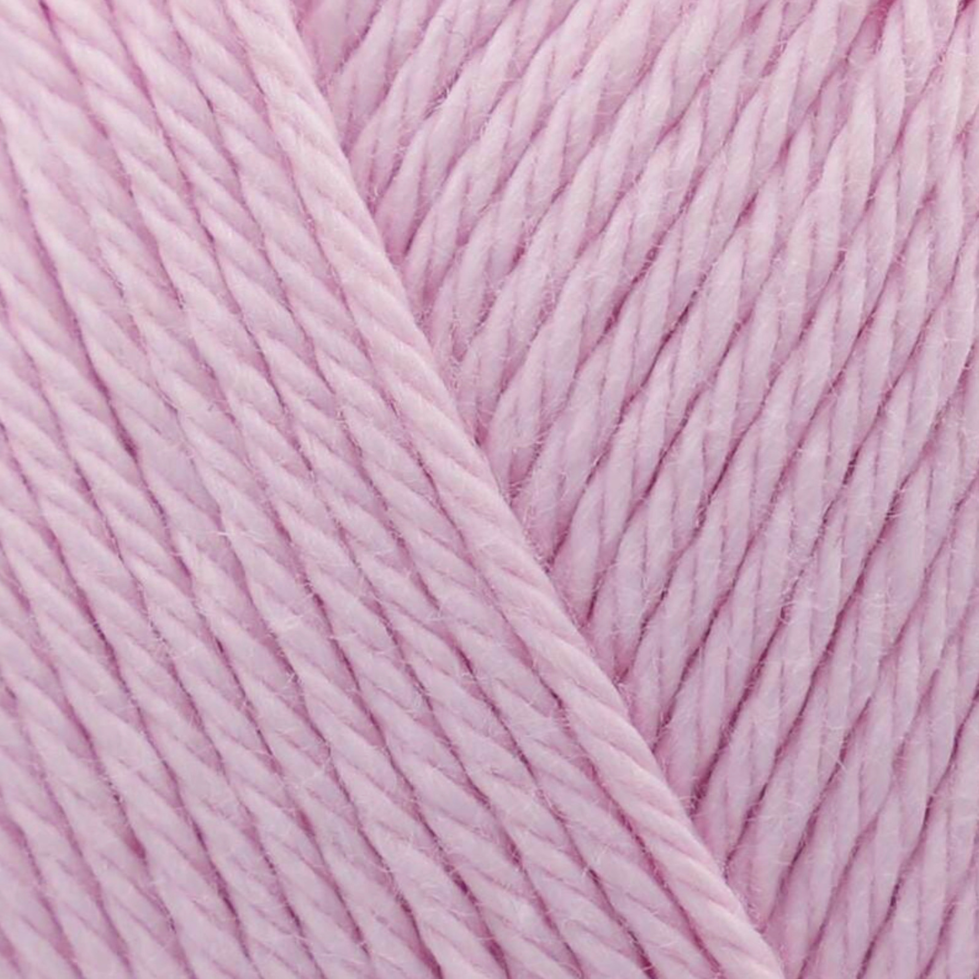 James C. Brett It’s Pure Cotton DK yarn Pale Pink IC06, 100% cotton DK yarn texture in a soft blush pink shade.