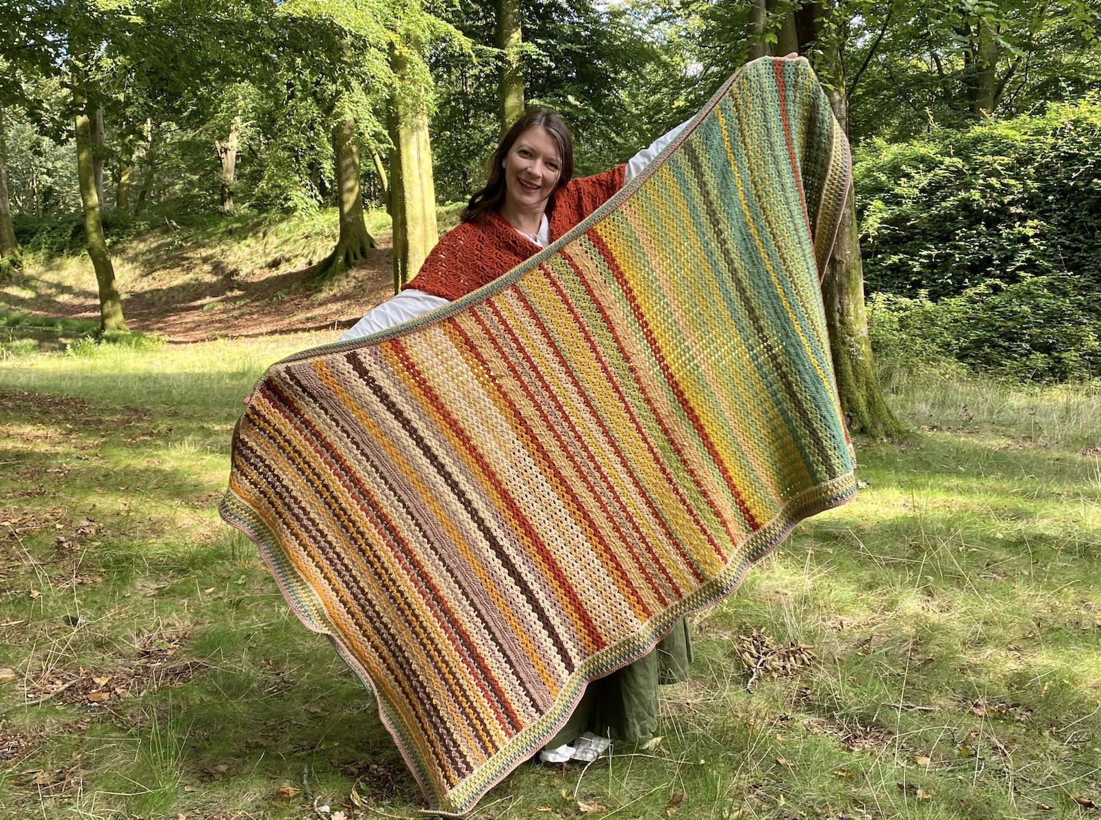 Ophelia showing the complete blanket