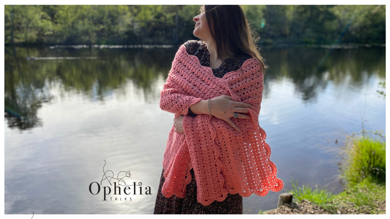 summer haze shawl by the water