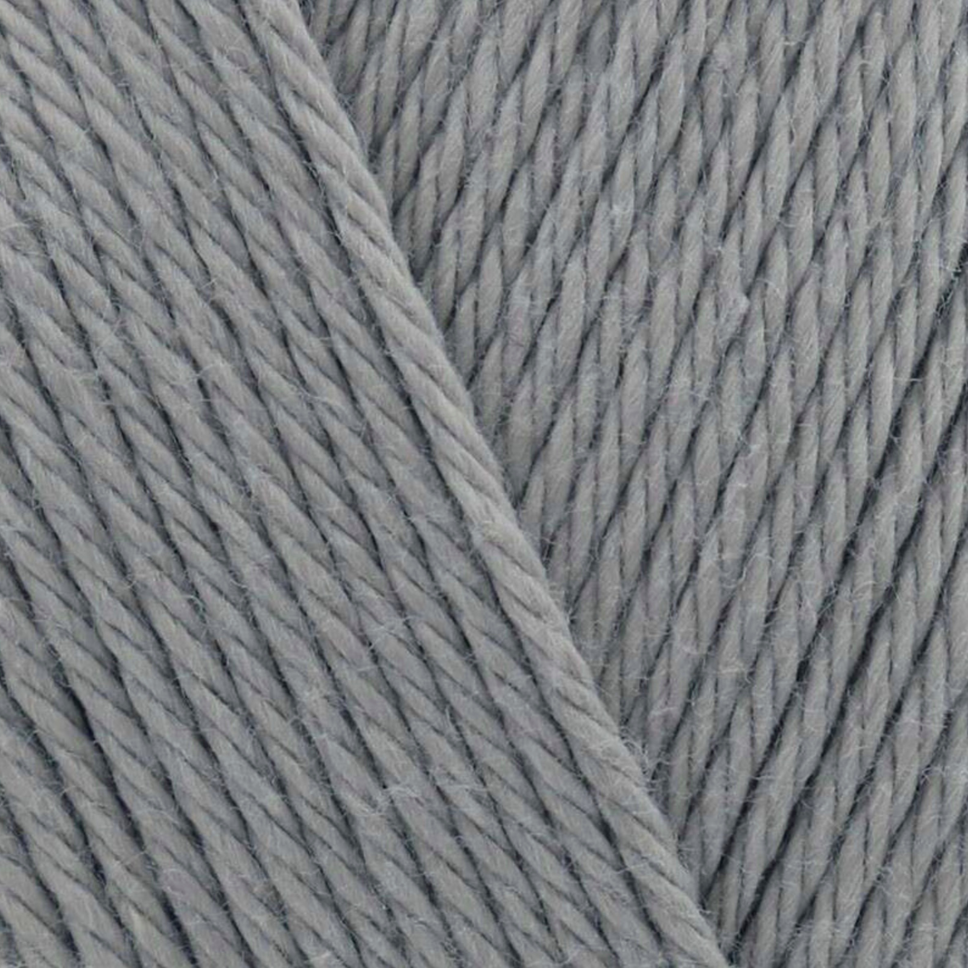 James C. Brett It’s Pure Cotton DK yarn Mid Grey IC26, 100% cotton DK yarn texture in a versatile neutral grey shade.