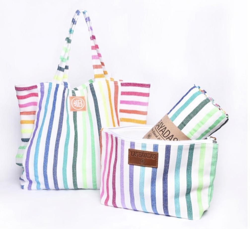 La Lucia Combo: beach bag, beach blanket and clutch
