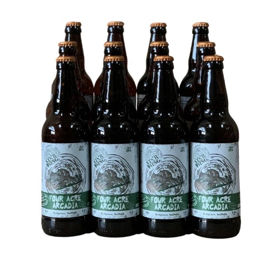 A case of 12 500ml bottles of delicious Star Wing Brewery's Four Acre Arcadia, 5.0% IPA