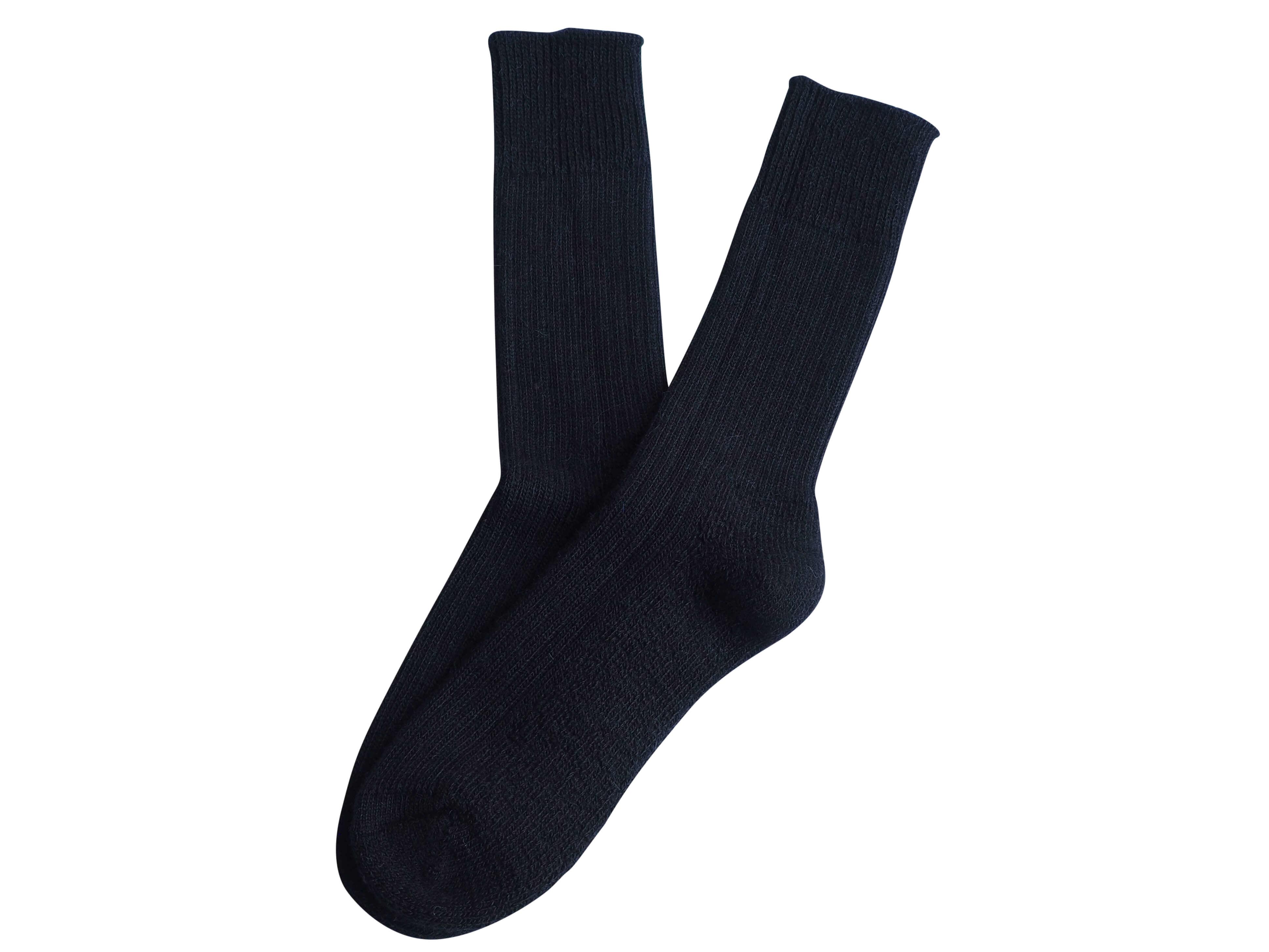 Alpaca Classic Walking Socks - Black