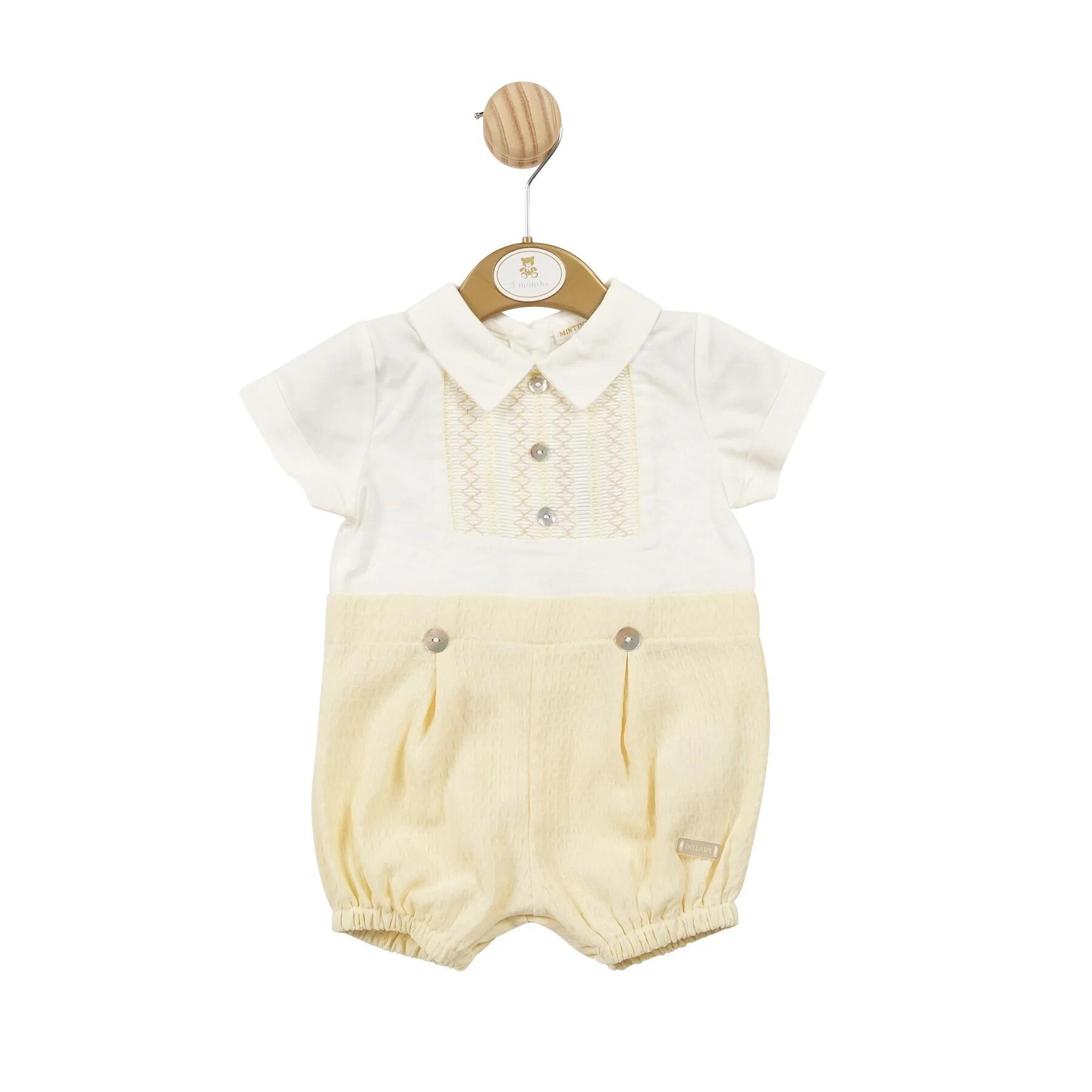 Mintini Baby Boys Lemon Romper