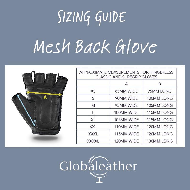 Mesh Back Wheelchair Gloves Size