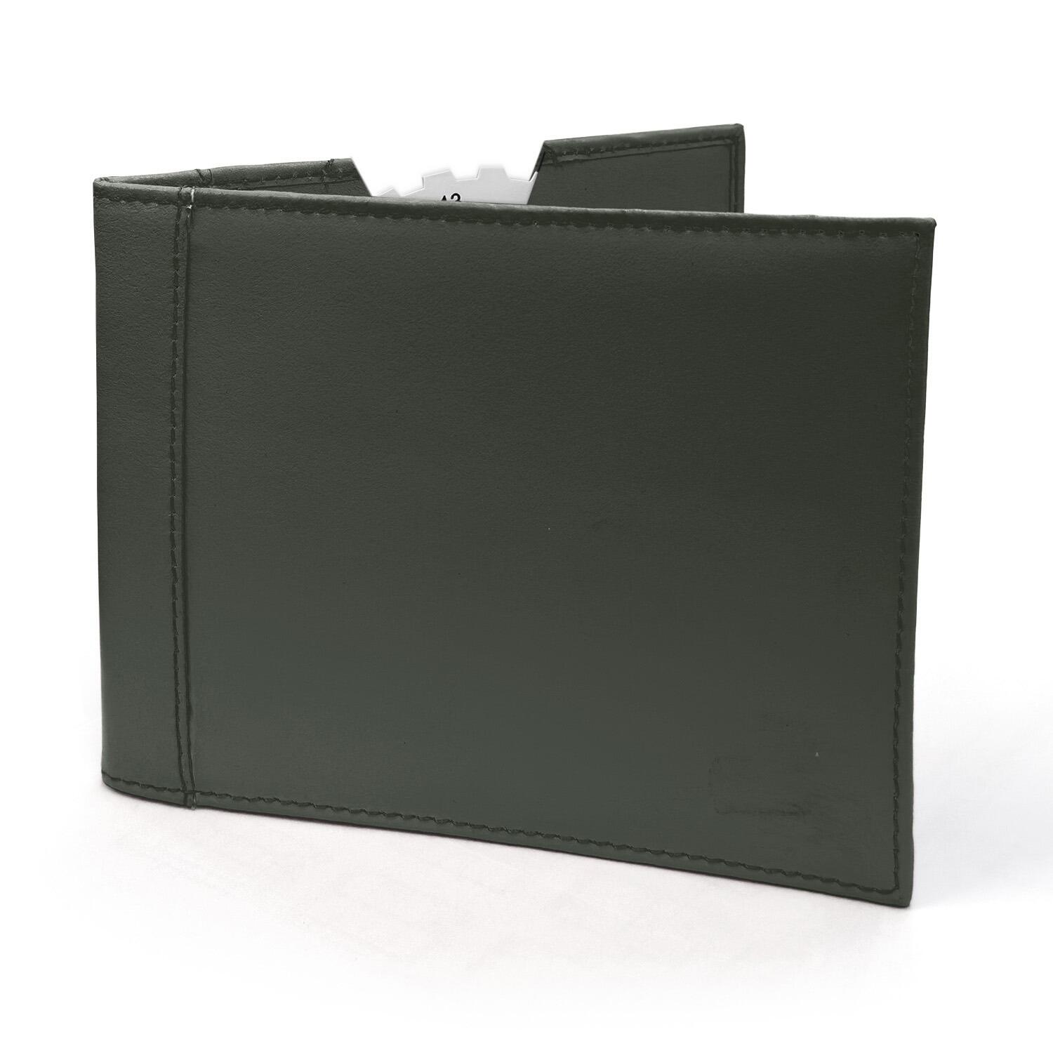blue badge wallet holder green
