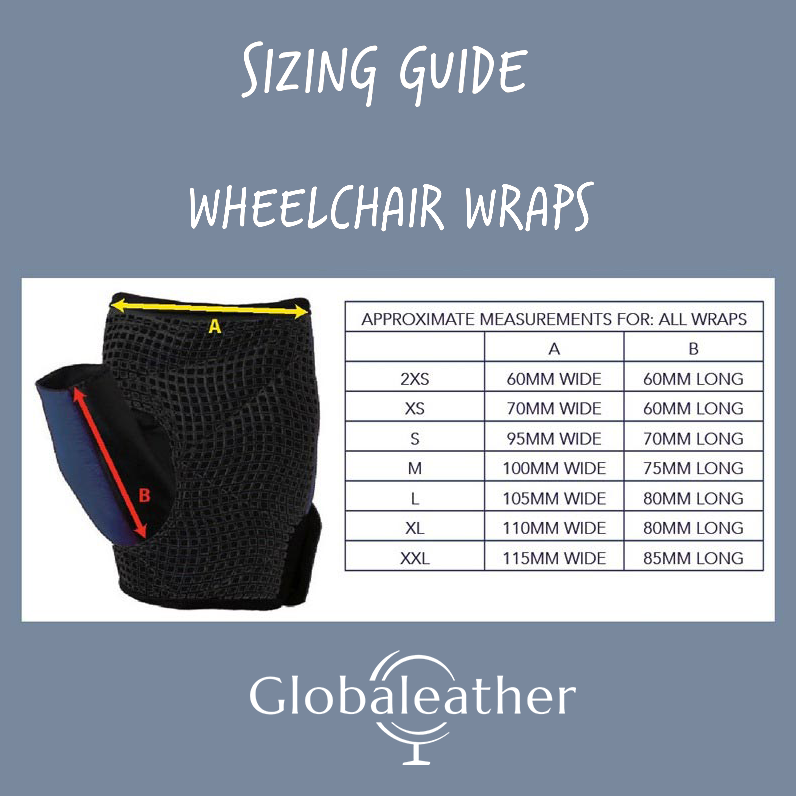 Wheelchair Hand Wraps Size Guide