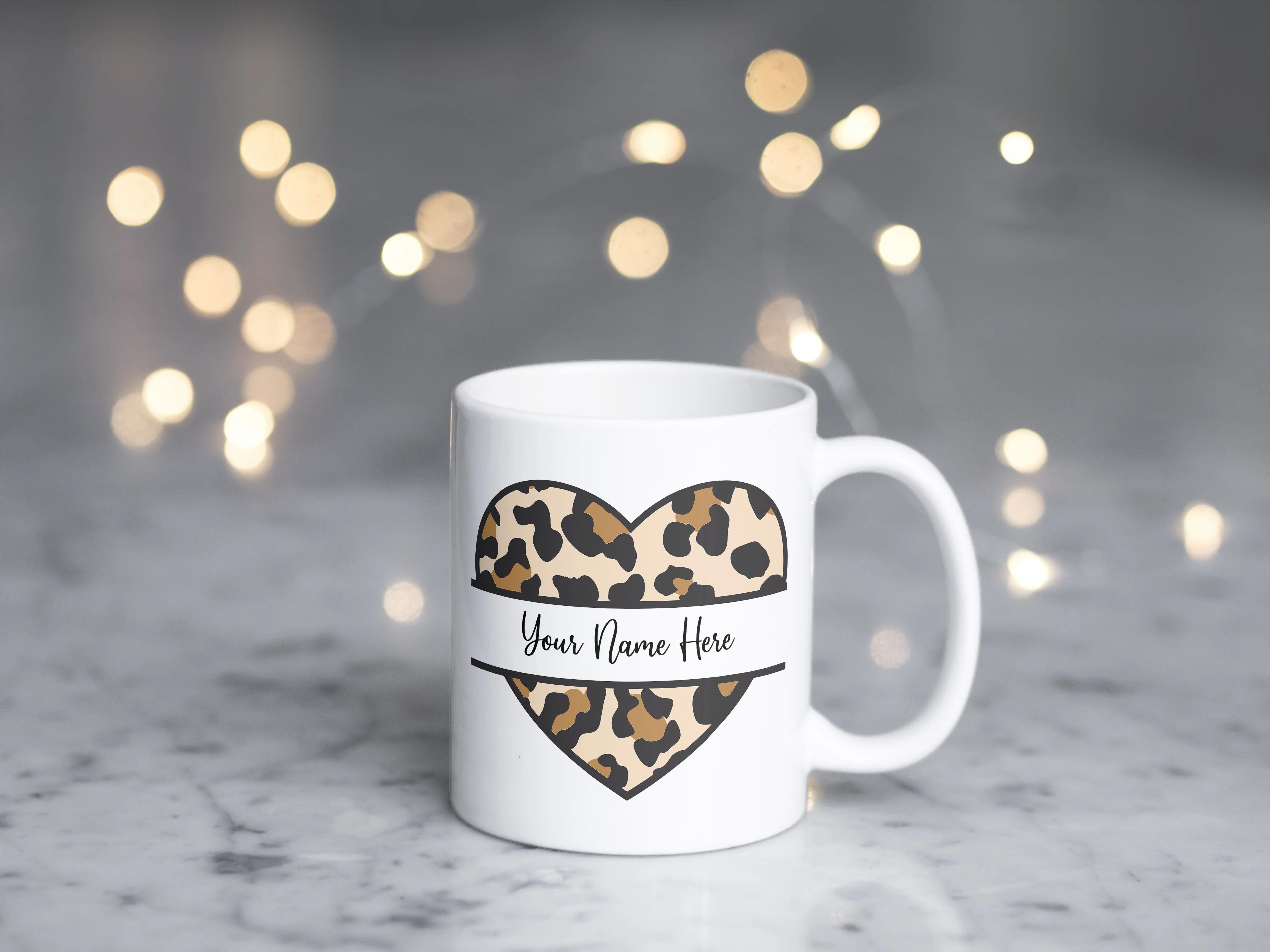 Leopard Heart Mug