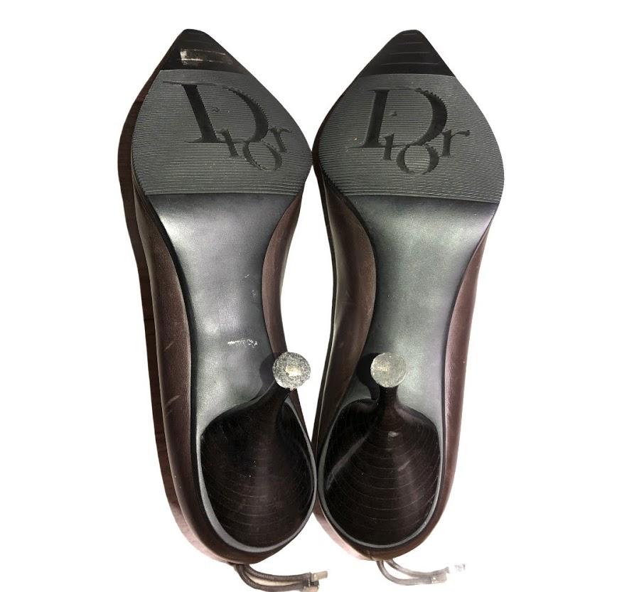 dior kitten heels slingback