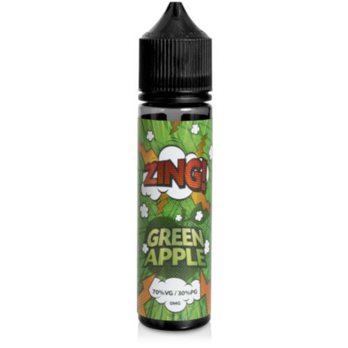 Green apple eliquid shortfill made by Zing