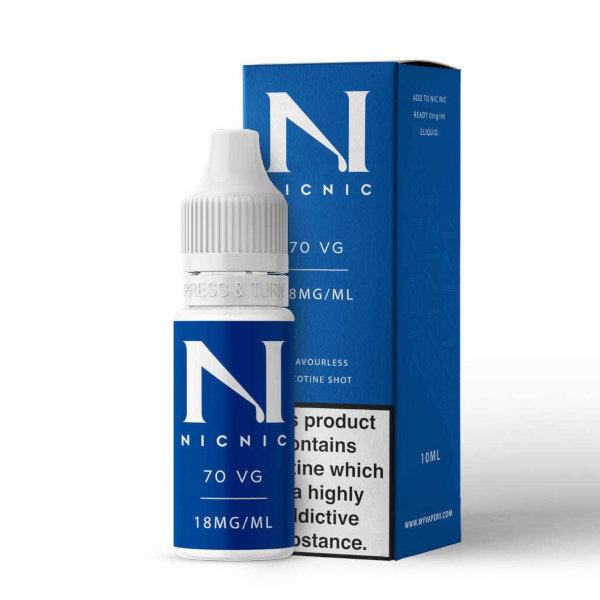 a bottle of nicnic nicotine shots
