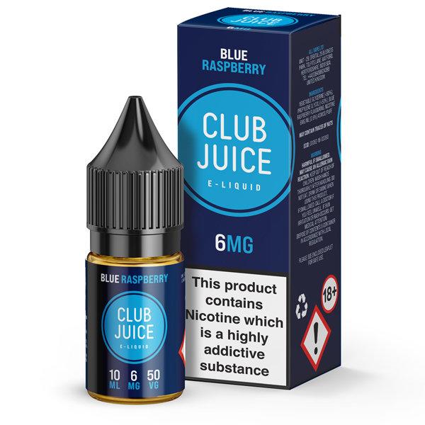 blue raspberry 10ml eliquid by club juice