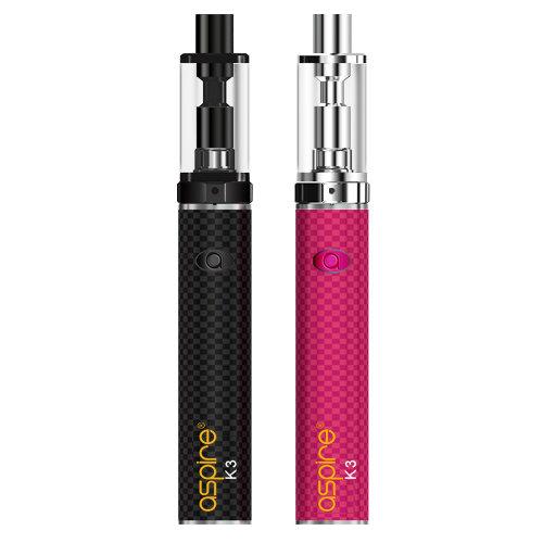 K3 vaping Starter Kit made by Aspire In black and Pink