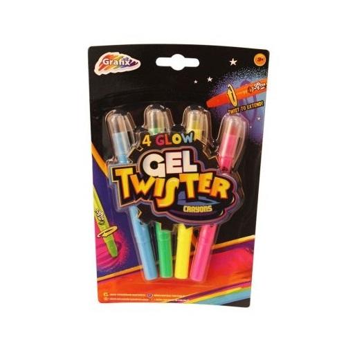 Grafix Glow Gel Twister Crayons 4 Pack1