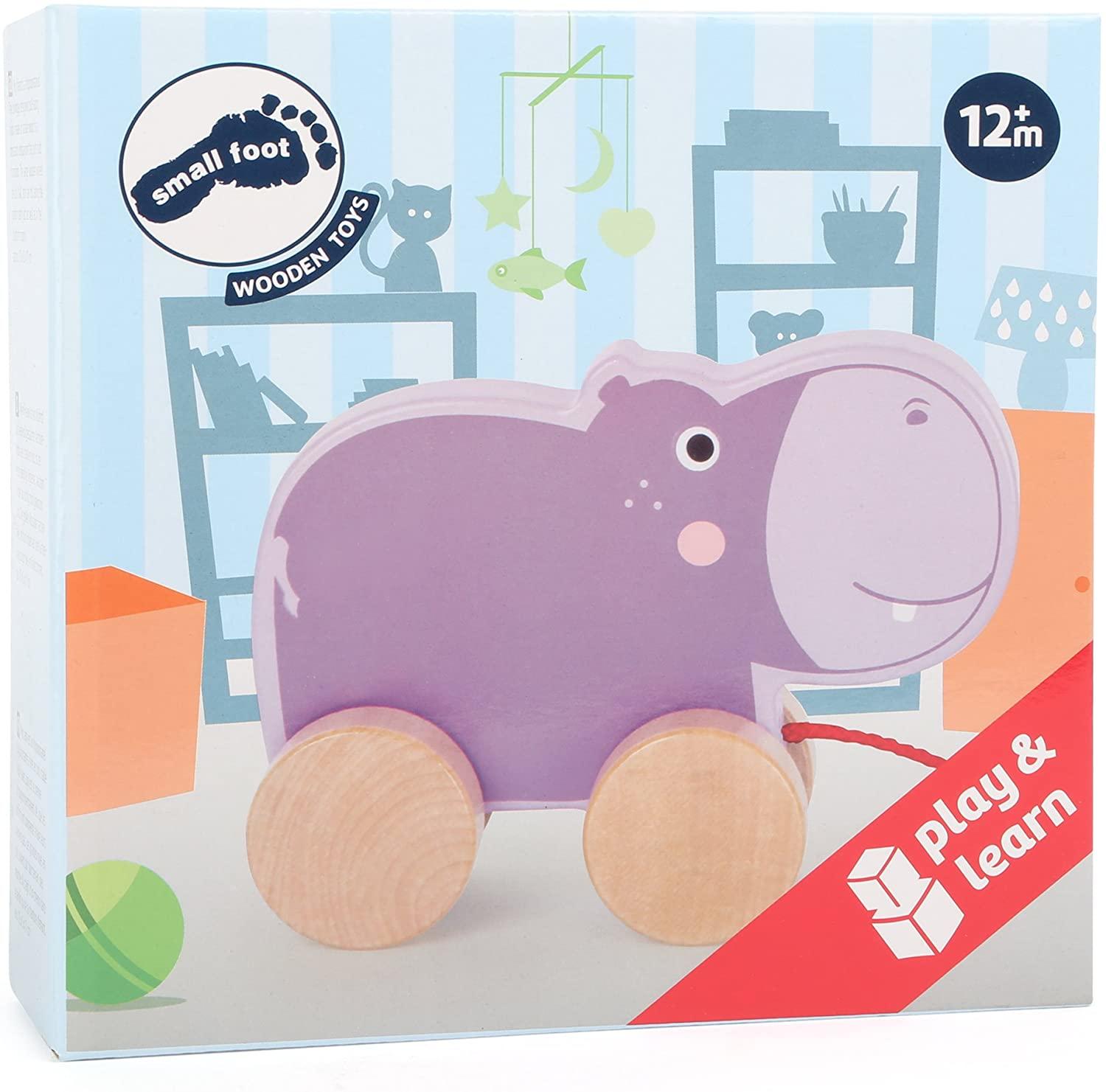 Small Foot Wooden Pull Along Hippo2