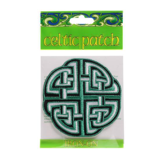 Green Celtic Knotwork Patch in Bag