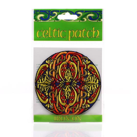 Yellow n' Red Celtic Birds Patch in bag
