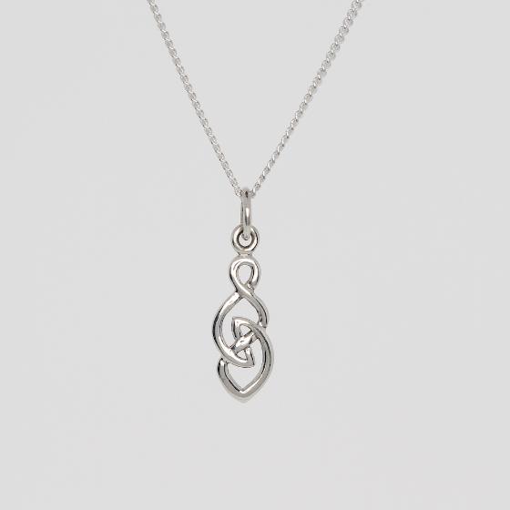 Small Celtic Knotwork Sterling Silver Pendant No. 2