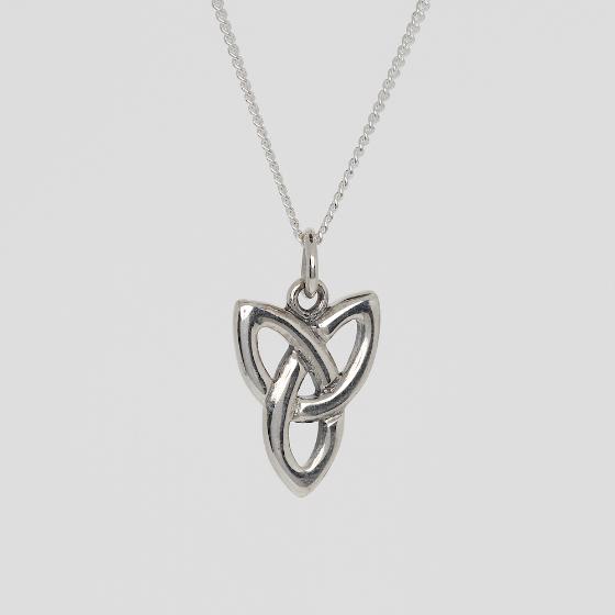 Inverted Celtic Trinity Knot Sterling Silver Pendant No. 2