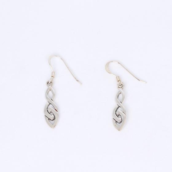 Petite Celtic Knotwork Sterling Silver Earrings