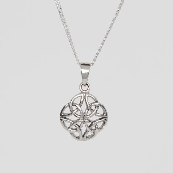 Celtic Trinity Knot Pattern Sterling Silver Pendant No. 2