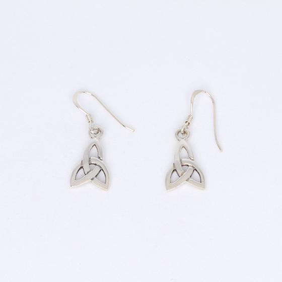 Small Celtic Trinity Knot Sterling Silver Earrings No. 2