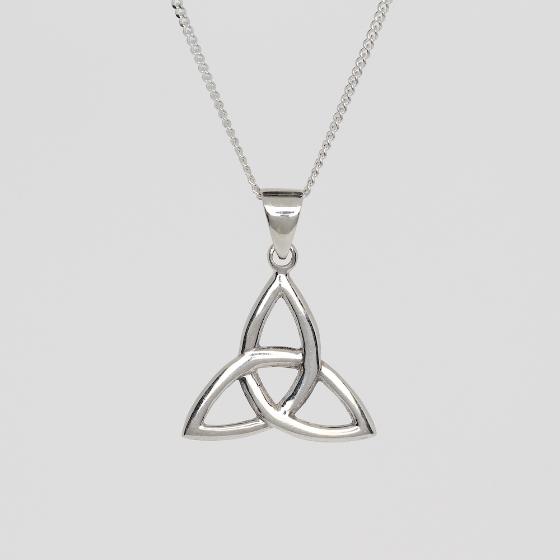 Medium Celtic Trinity Knot Sterling Silver Pendant
