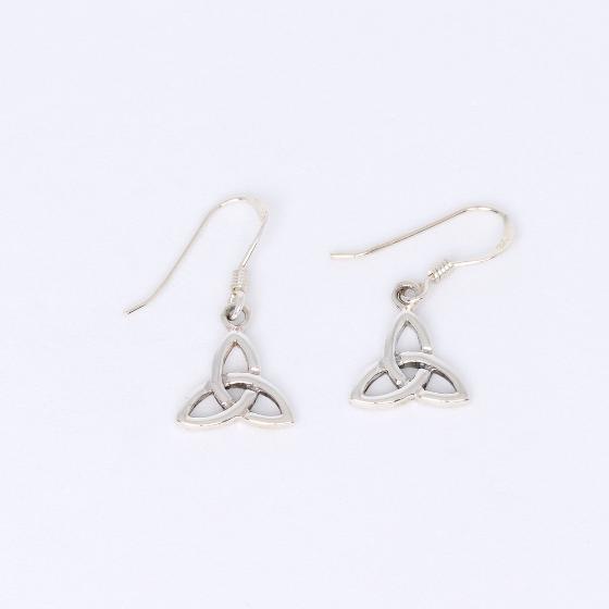 Small Celtic Trinity Knot Sterling Silver Earrings No. 1