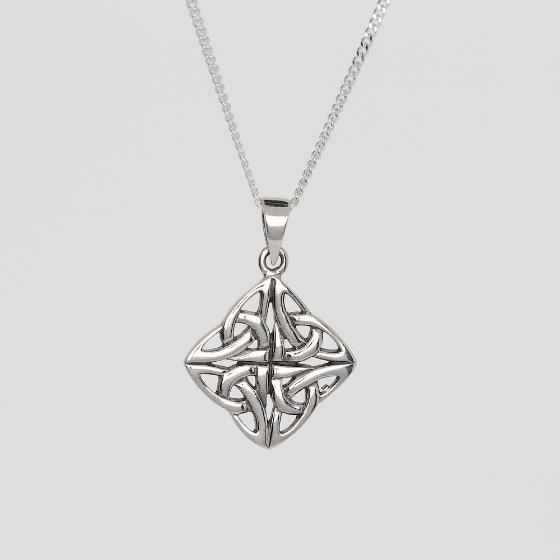 Celtic Trinity Knot Pattern Sterling Silver Pendant No. 1