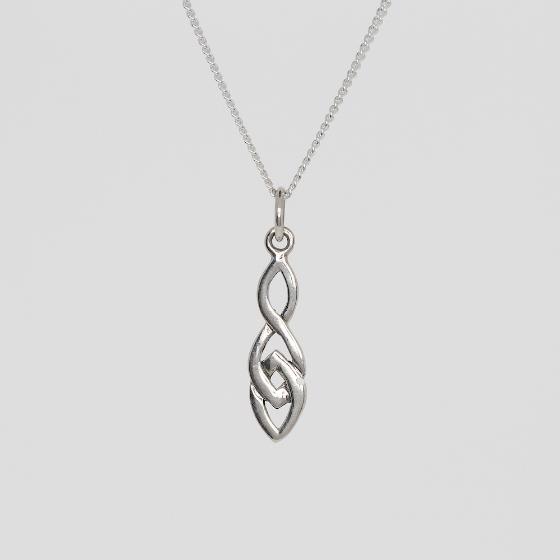 Petite Celtic Knotwork Sterling Silver Pendant