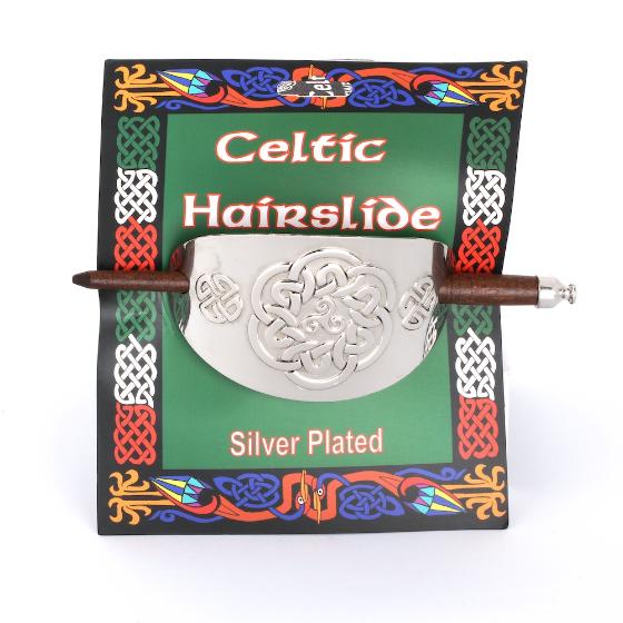 Celtic Knotwork Hair Slide with card
