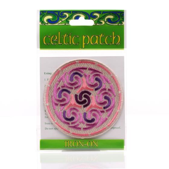Purple n' Pink Celtic Spiral Patch in bag