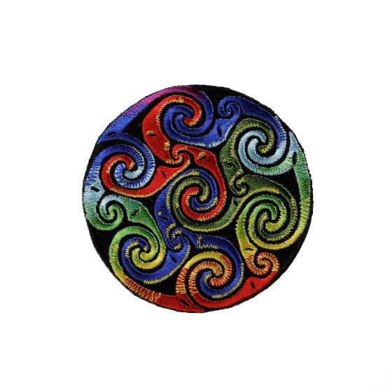 Rainbow Inspired Celtic Spirals Patch no bag