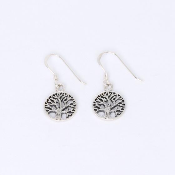 Small Tree of Life Sterling Silver Earrings No. 2