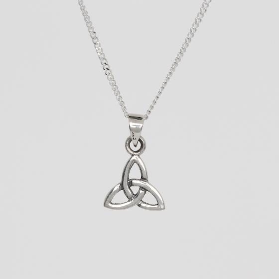 Small Celtic Trinity Knot Sterling Silver Pendant