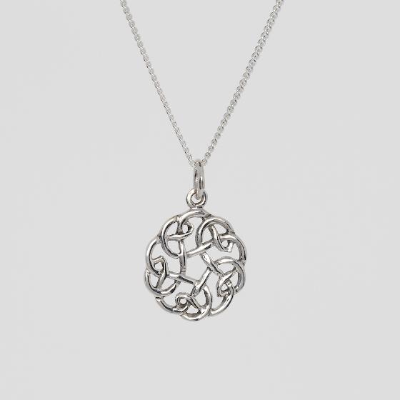 Small Celtic Knotwork Sterling Silver Pendant No. 1