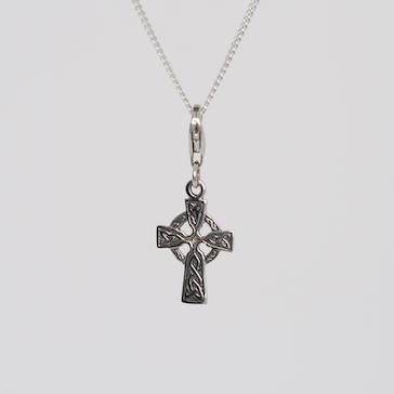 Small Celtic Cross Sterling Silver Pendant