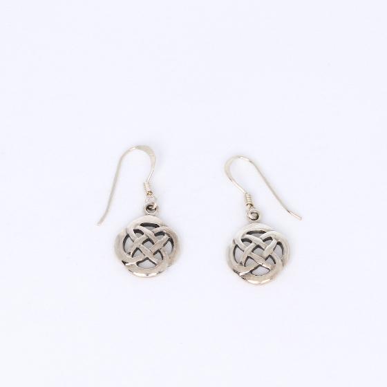 Small Celtic Knotwork Sterling Silver Earrings No. 2