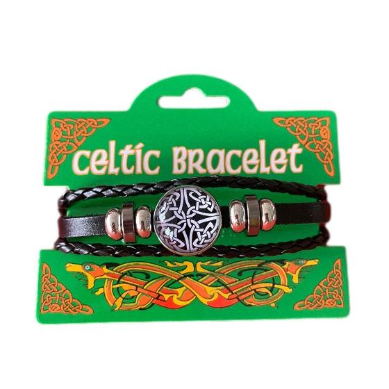 Black n' White Celtic Knotwork Picture Bracelet