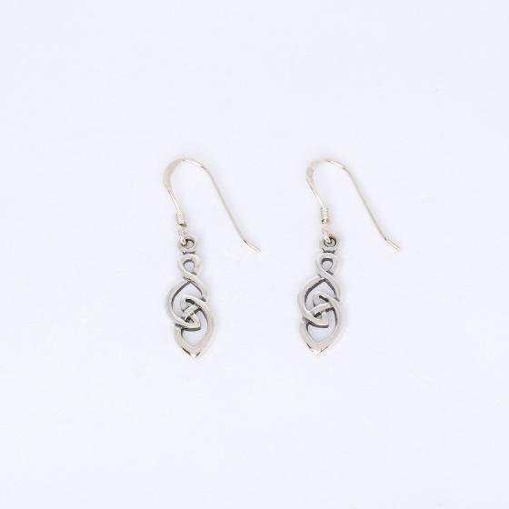 Small Celtic Knotwork Sterling Silver Earrings No. 3